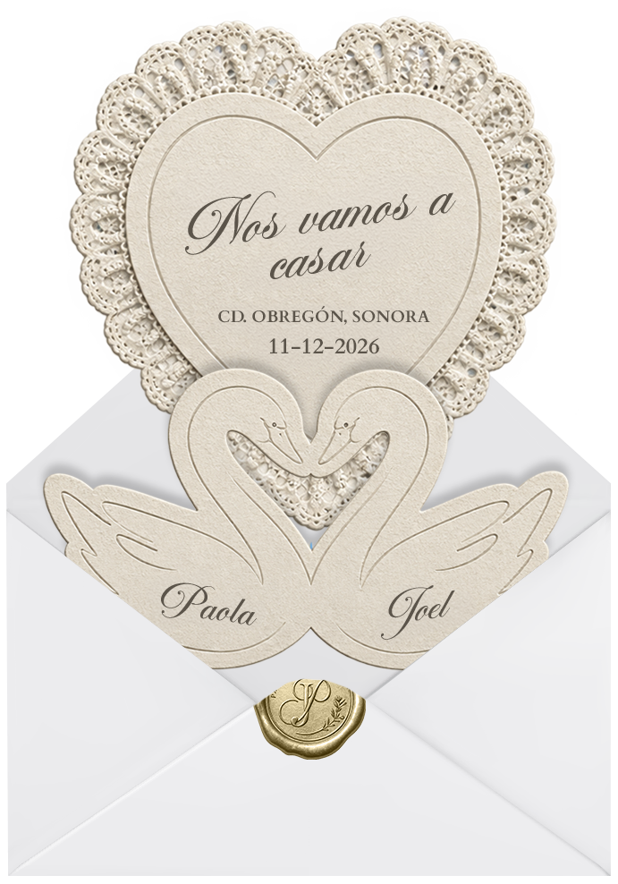 Invitación abierta de Paola y Joel